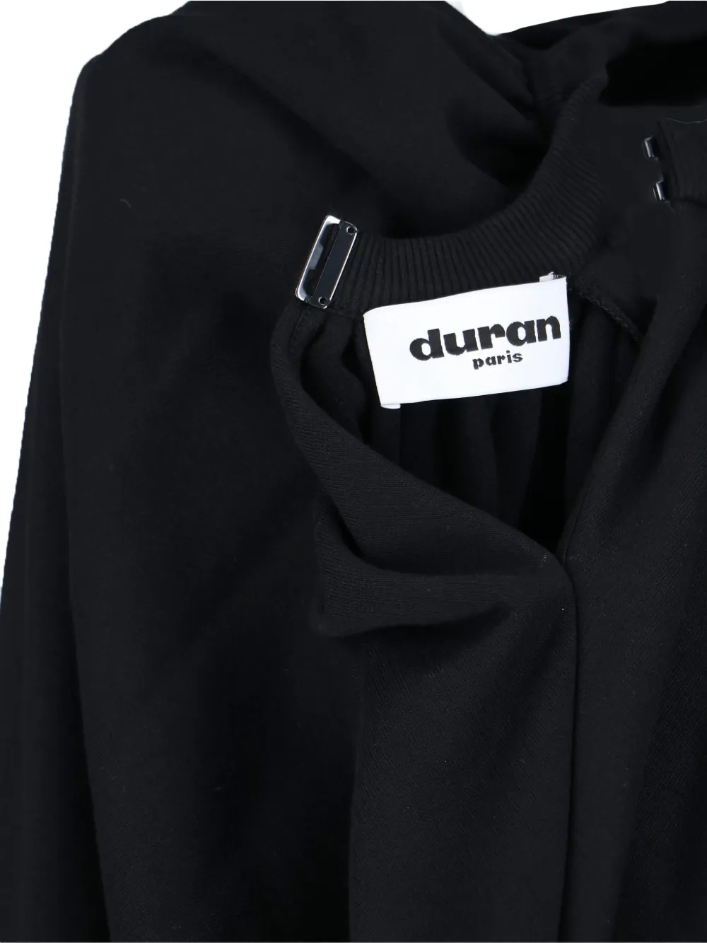 Duran Lantink Draped Neckline Maxi Dress In Black
