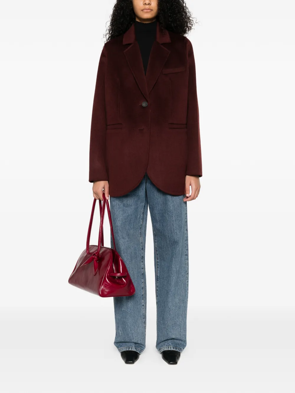 Vanessa Bruno pocketed buttoned single-breasted coat | Single Breasted Coats | Image 2