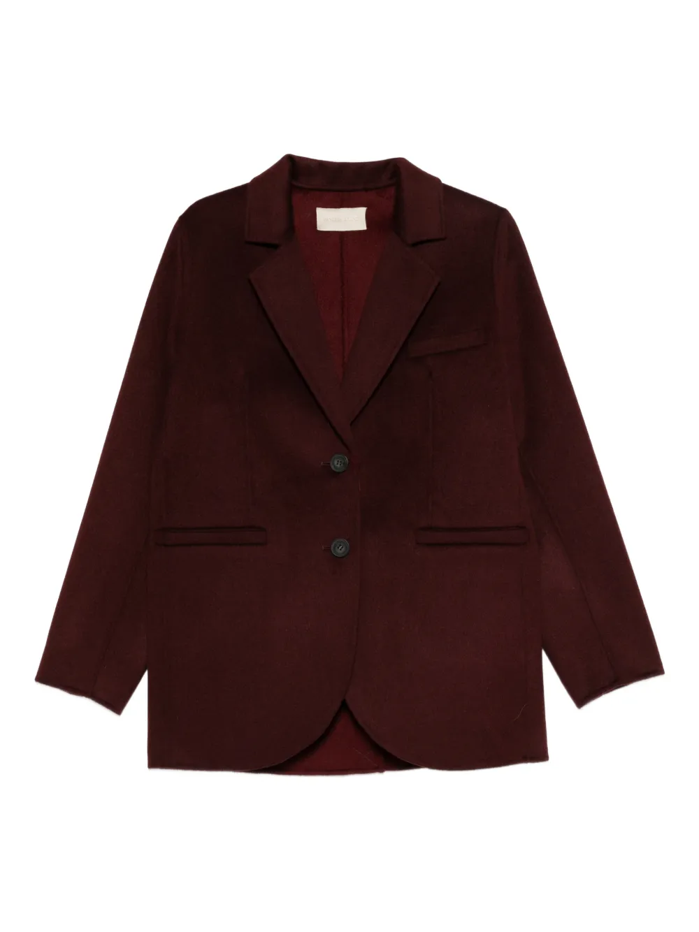 Vanessa Bruno pocketed buttoned single-breasted coat | Red | Image 1
