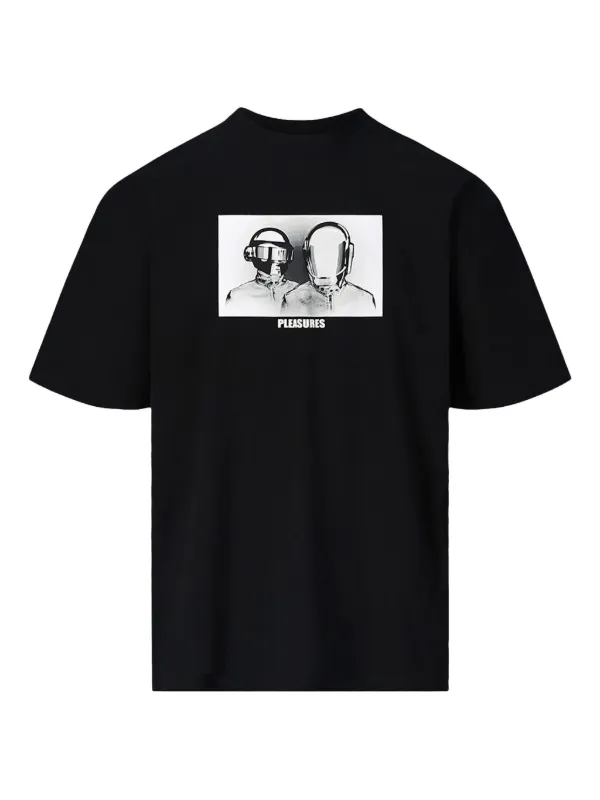 Pleasures x Daft Punk Inverted short-sleeve T-shirt | Black | FARFETCH