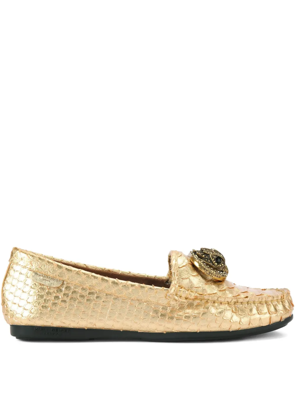 Kurt Geiger London Chelsea loafers met adelaarskop Goud