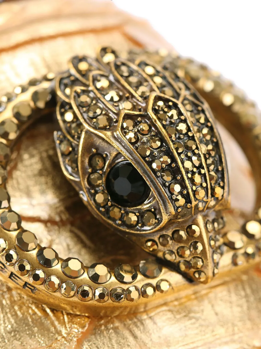 Kurt Geiger London Chelsea loafers met adelaarskop Goud