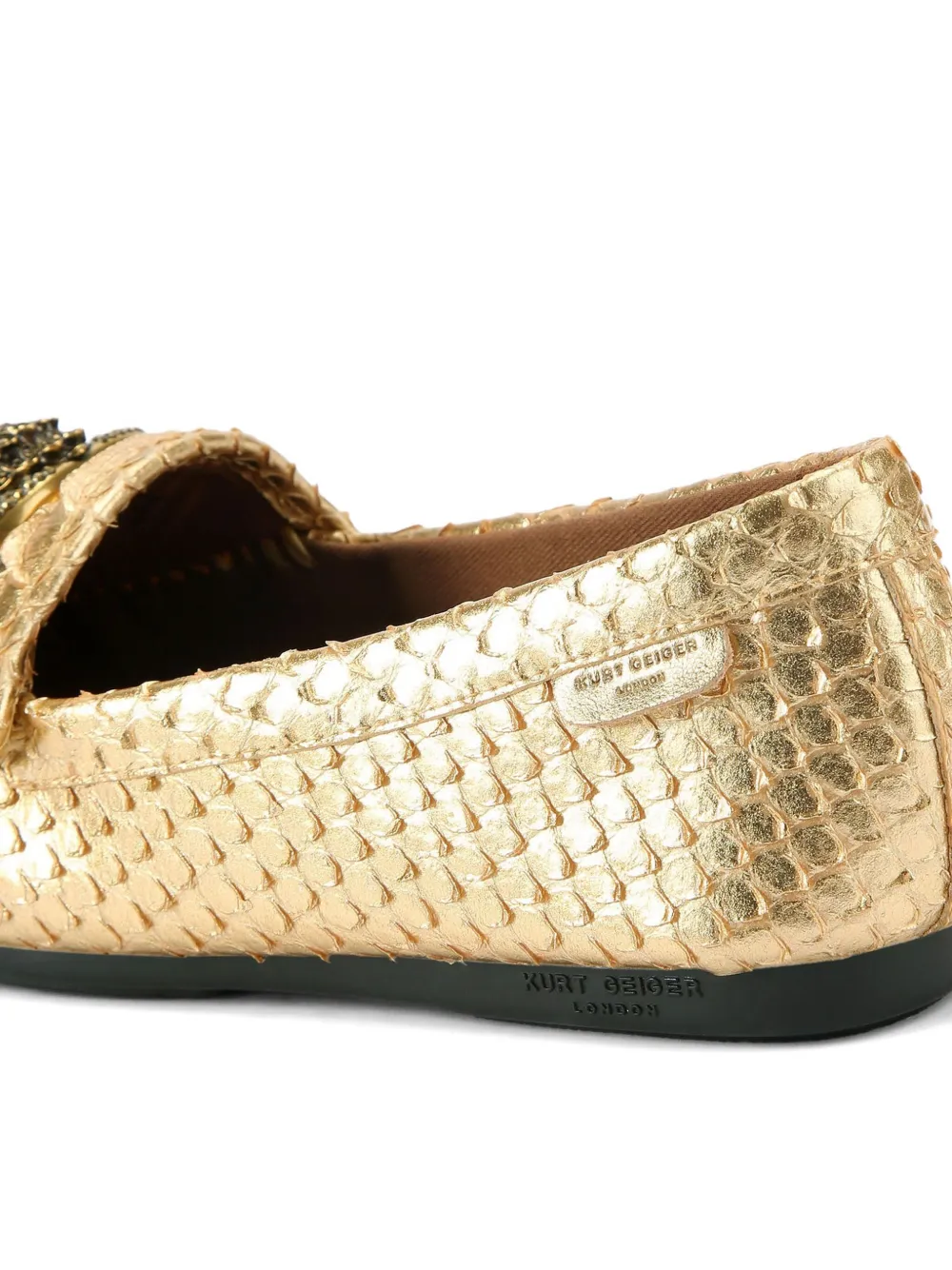 Kurt Geiger London Chelsea loafers met adelaarskop Goud