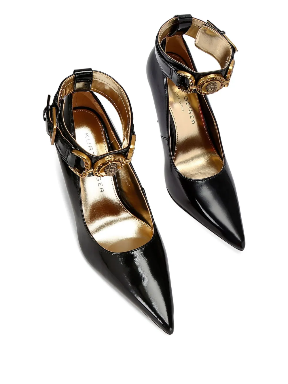 Kurt Geiger London 105 mm Mansion pumps met enkelbandje Zwart