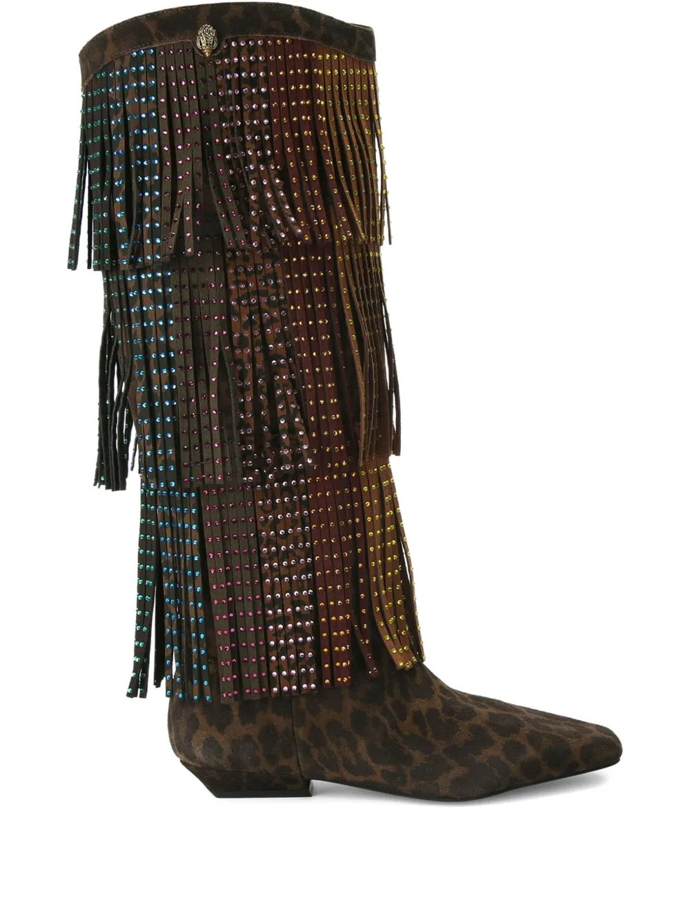 Kurt Geiger London Western Fringe boots Brown