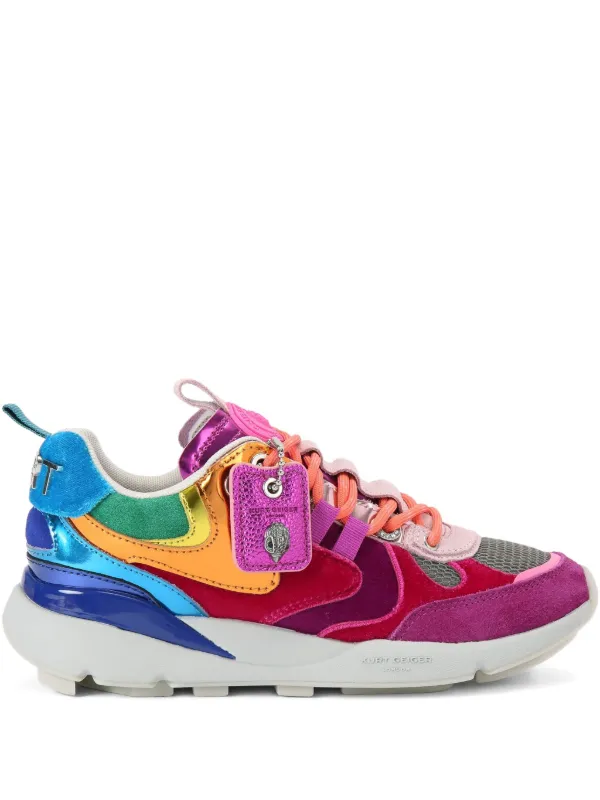 Kurt Geiger London Kurt Runner metallic-patch Sneakers Pink