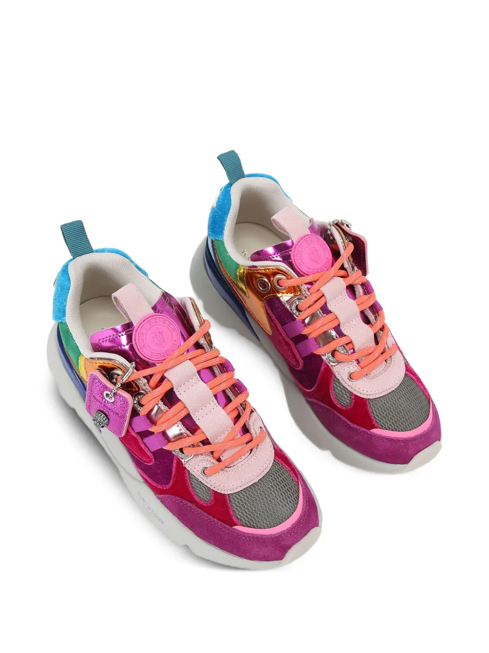 Kurt Geiger London Kurt Runner sneakers met metallic patch - Roze