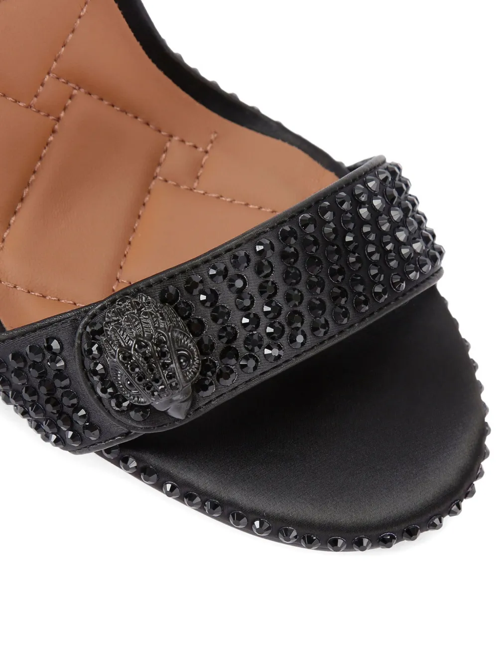Kurt Geiger London Kensington Langley sandalen verfraaid met kristallen Zwart