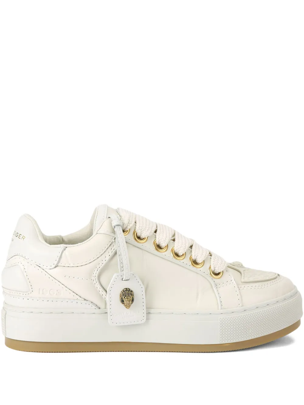 Kurt Geiger London Southbank Tag sneakers met krokodillenprint Wit
