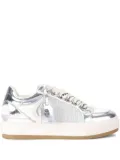 Kurt Geiger London Southbank Tag metallic mesh sneakers - Silver