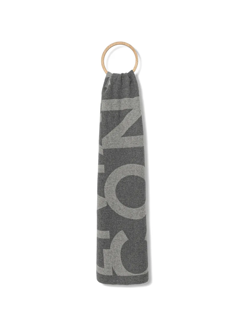 Liviana Conti logo-print scarf - Grigio
