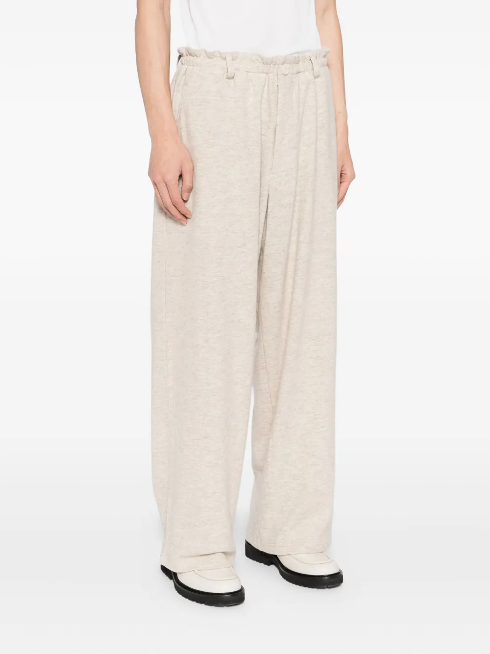 Yohji Yamamoto Wollen broek Beige