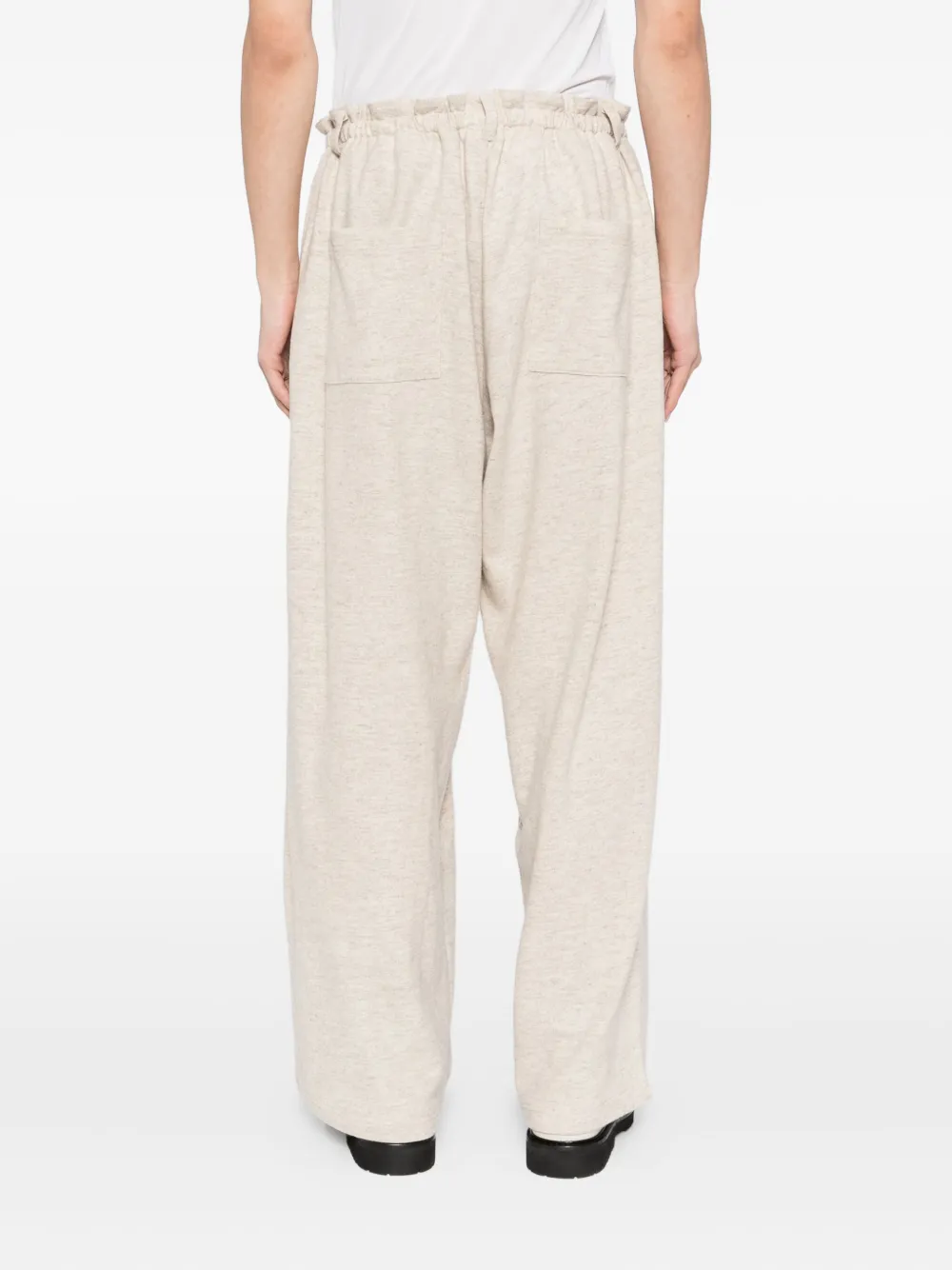 Yohji Yamamoto Wollen broek Beige