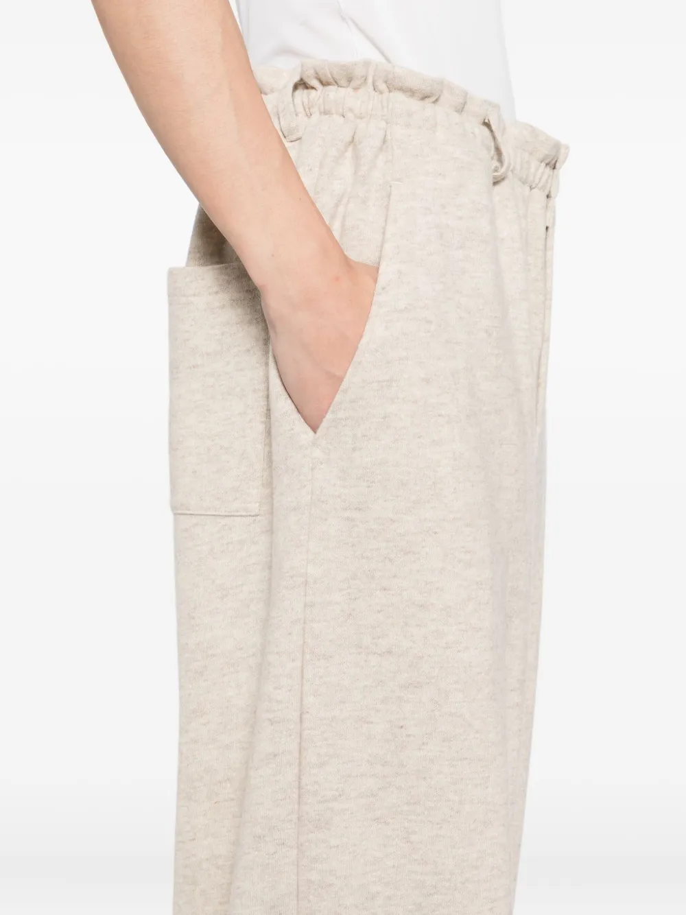 Yohji Yamamoto Wollen broek Beige