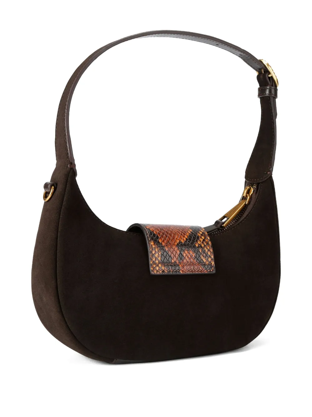 Kurt Geiger London Small Chelsea Leather Hobo Bag In Brown