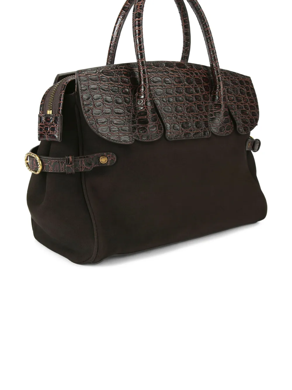 Kurt Geiger London Chelsea shopper verfraaid met adelaar Bruin