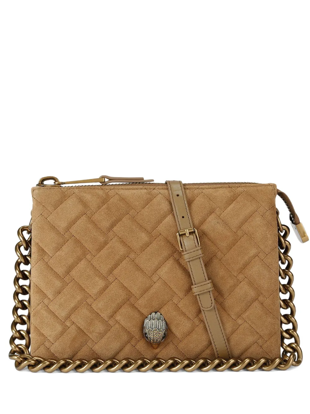 Kurt Geiger London Borsa a spalla Kensigton piccola trapuntata - Marrone