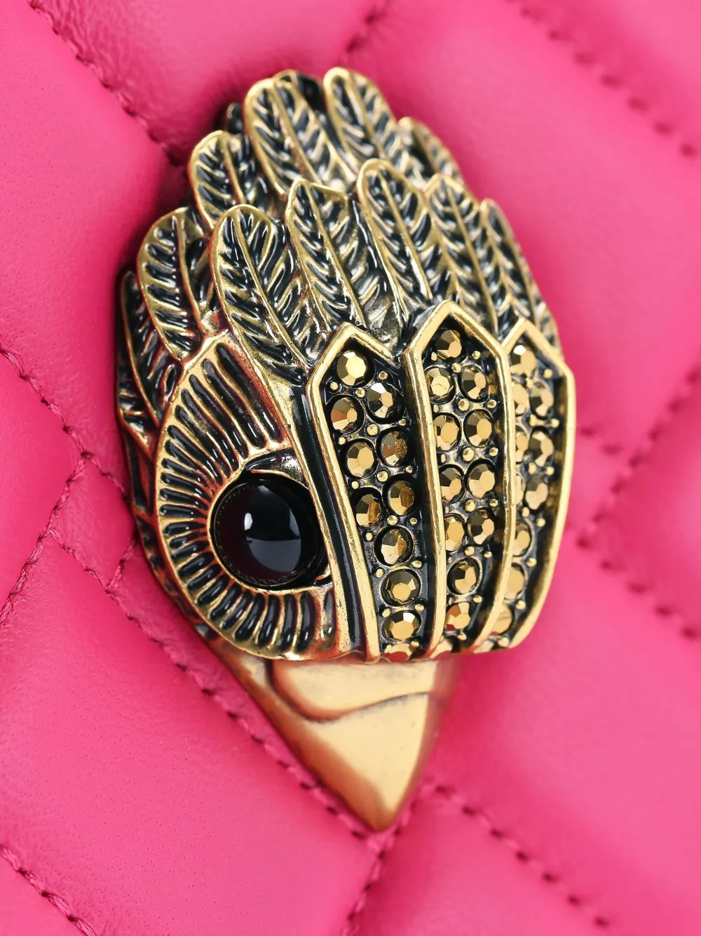 Kurt Geiger London Kensington Heart shopper verfraaid met adelaar Roze