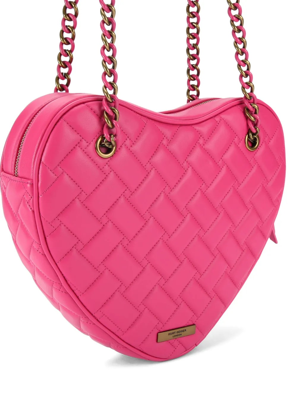 Kurt Geiger London Kensington Heart shopper verfraaid met adelaar - Roze