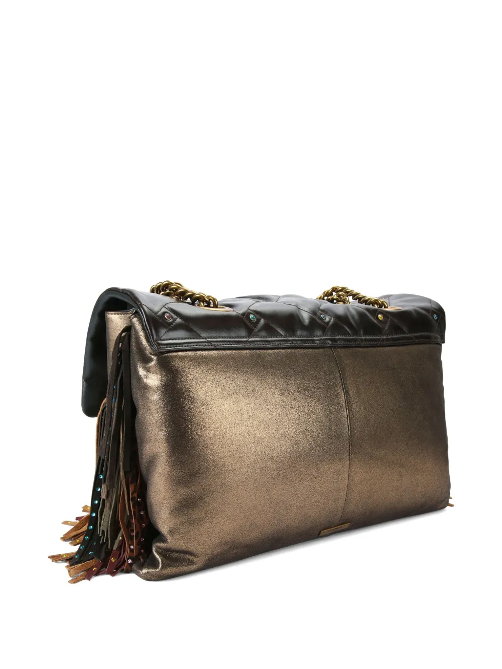 Kurt Geiger London Kensington gewatteerde schoudertas Bruin