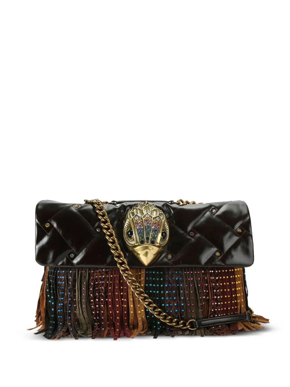 Kurt Geiger London Kensington gewatteerde schoudertas Bruin