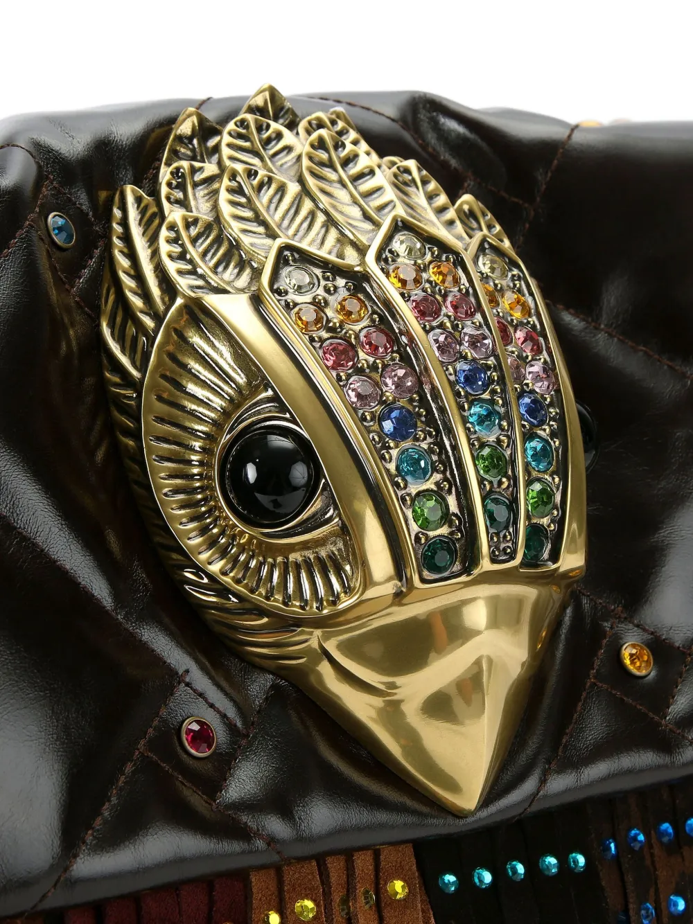 Kurt Geiger London Kensington gewatteerde schoudertas Bruin