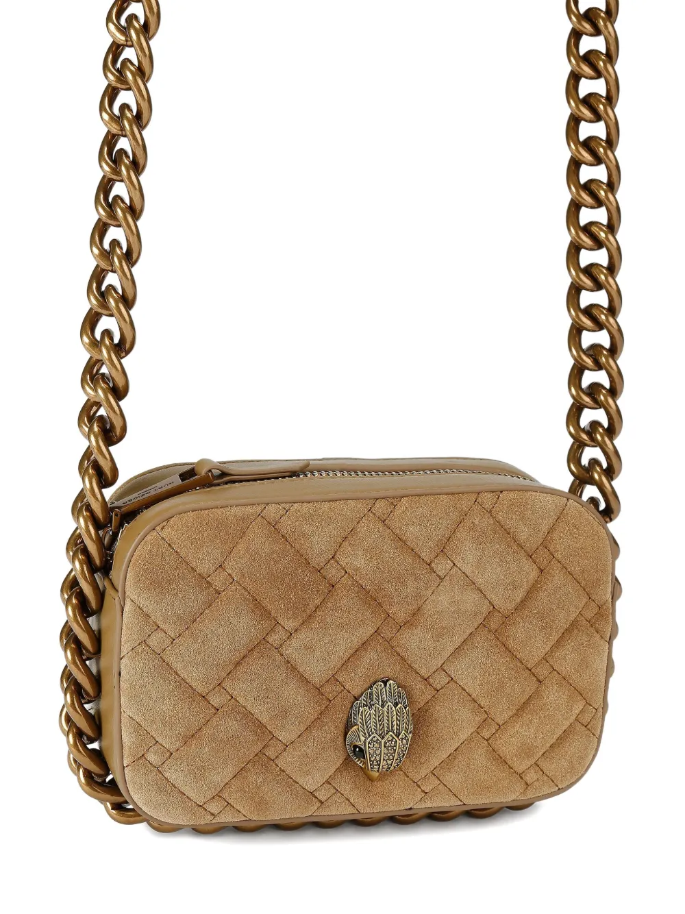 Kurt Geiger Small Kensington Eagle-embellishment Cross Body Bag In Brown