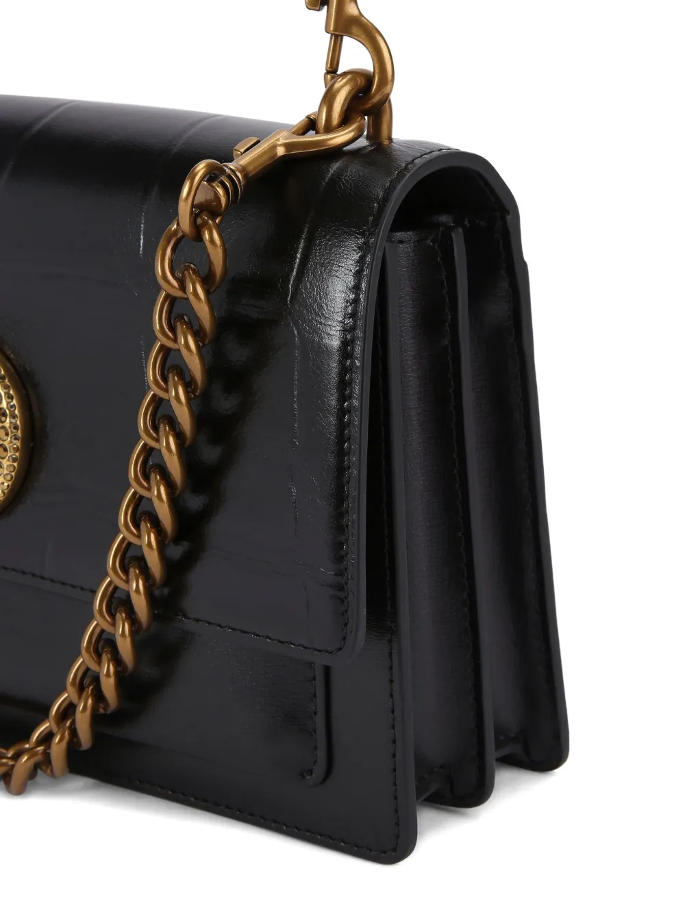 Kurt Geiger London Chelsea schoudertas verfraaid met adelaar Zwart