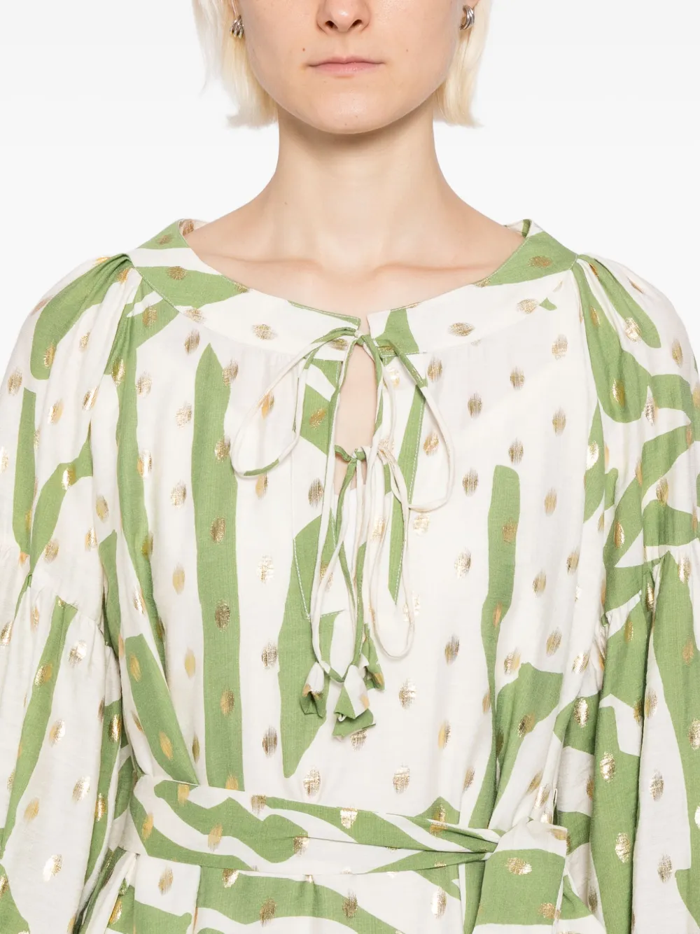 Bambah Bella Selva jurk Groen