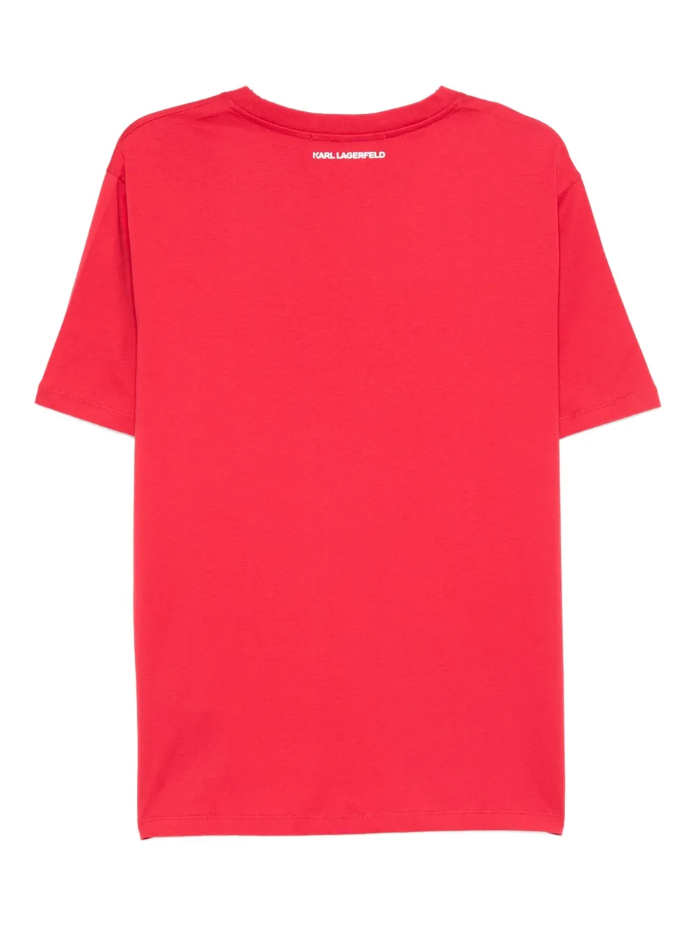 Karl Lagerfeld Logo-print T-shirt In Red