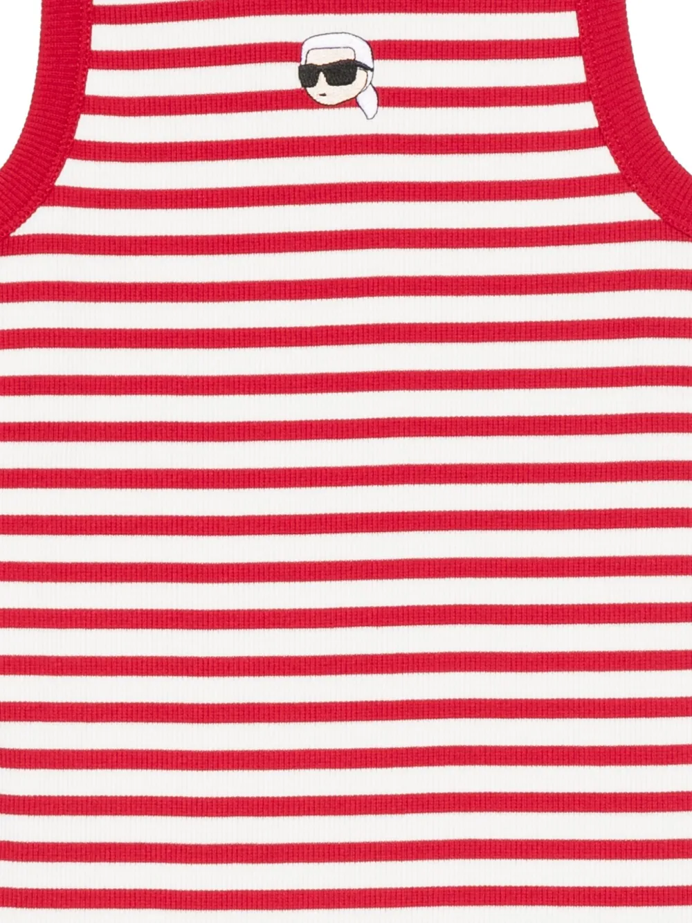 Karl Lagerfeld Gestreepte tanktop Rood