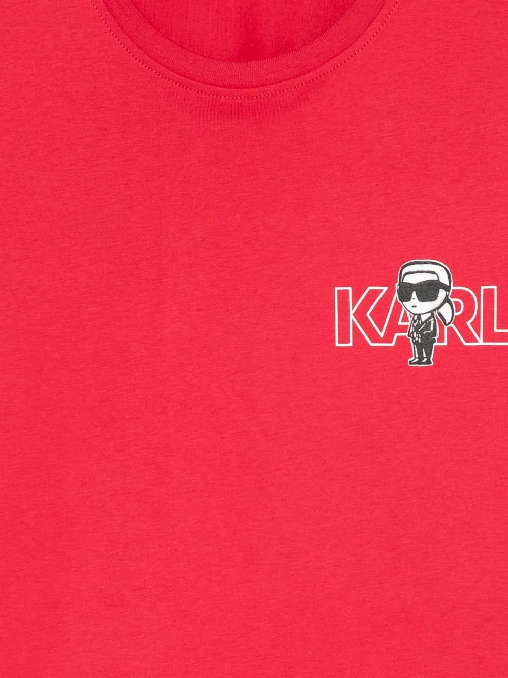 Karl Lagerfeld T-shirt met logoprint Rood