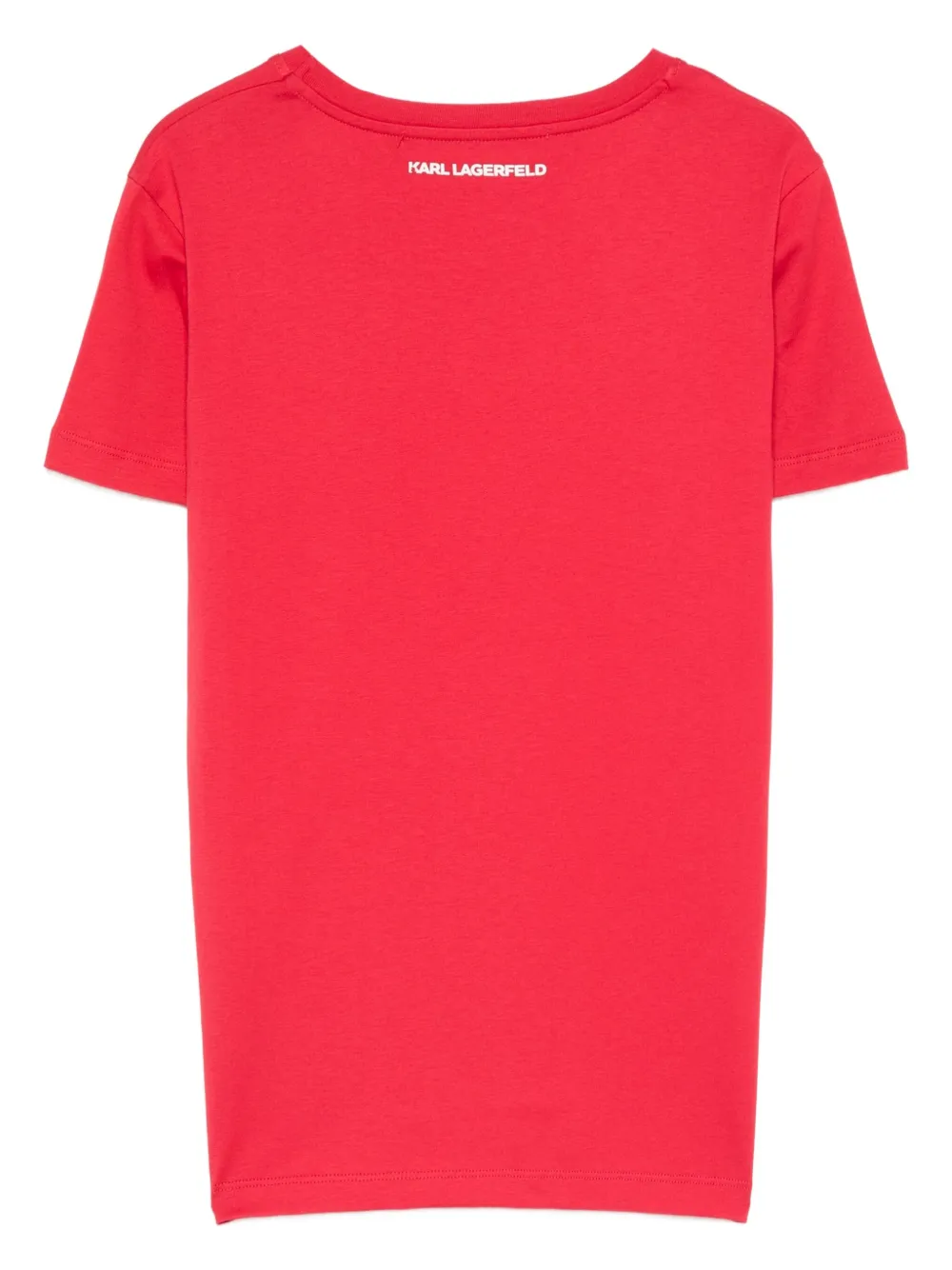 Karl Lagerfeld T-shirt met logoprint Rood