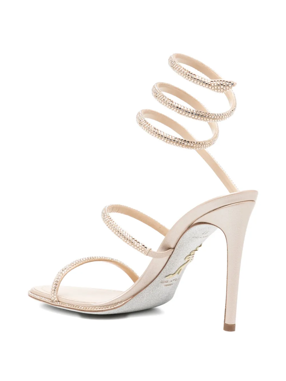 René Caovilla Cleo sandalen Beige