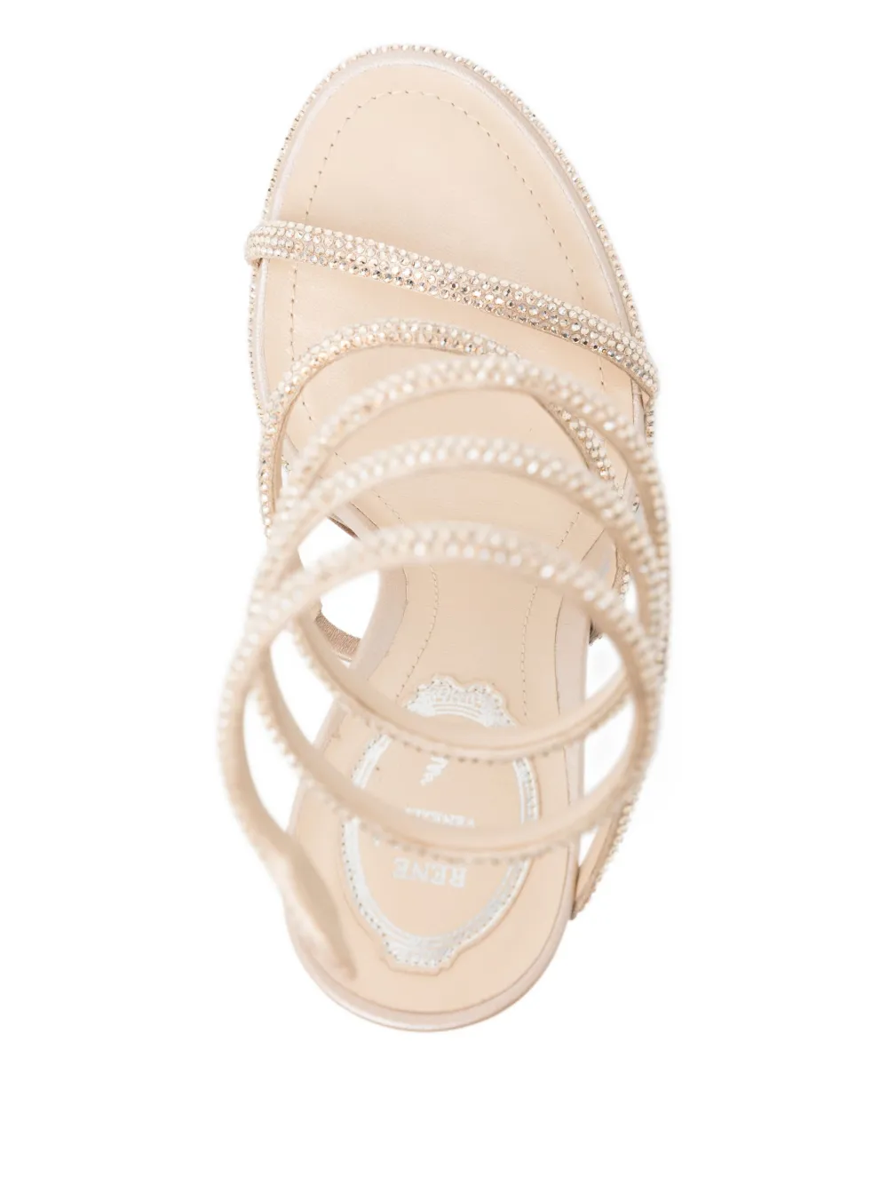 René Caovilla Cleo sandalen Beige