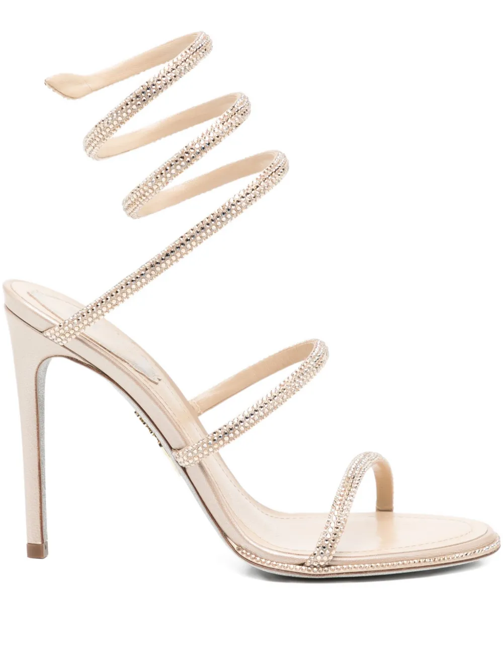 René Caovilla 105mm Cleo sandals Neutrals