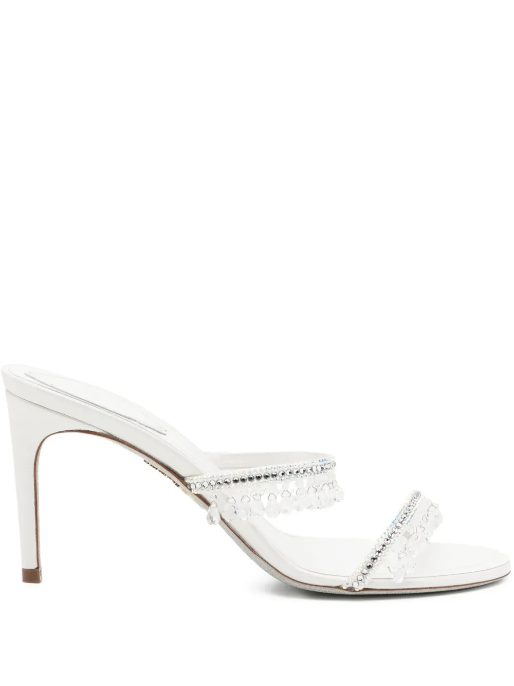 René Caovilla 80mm Chandelier sandals White