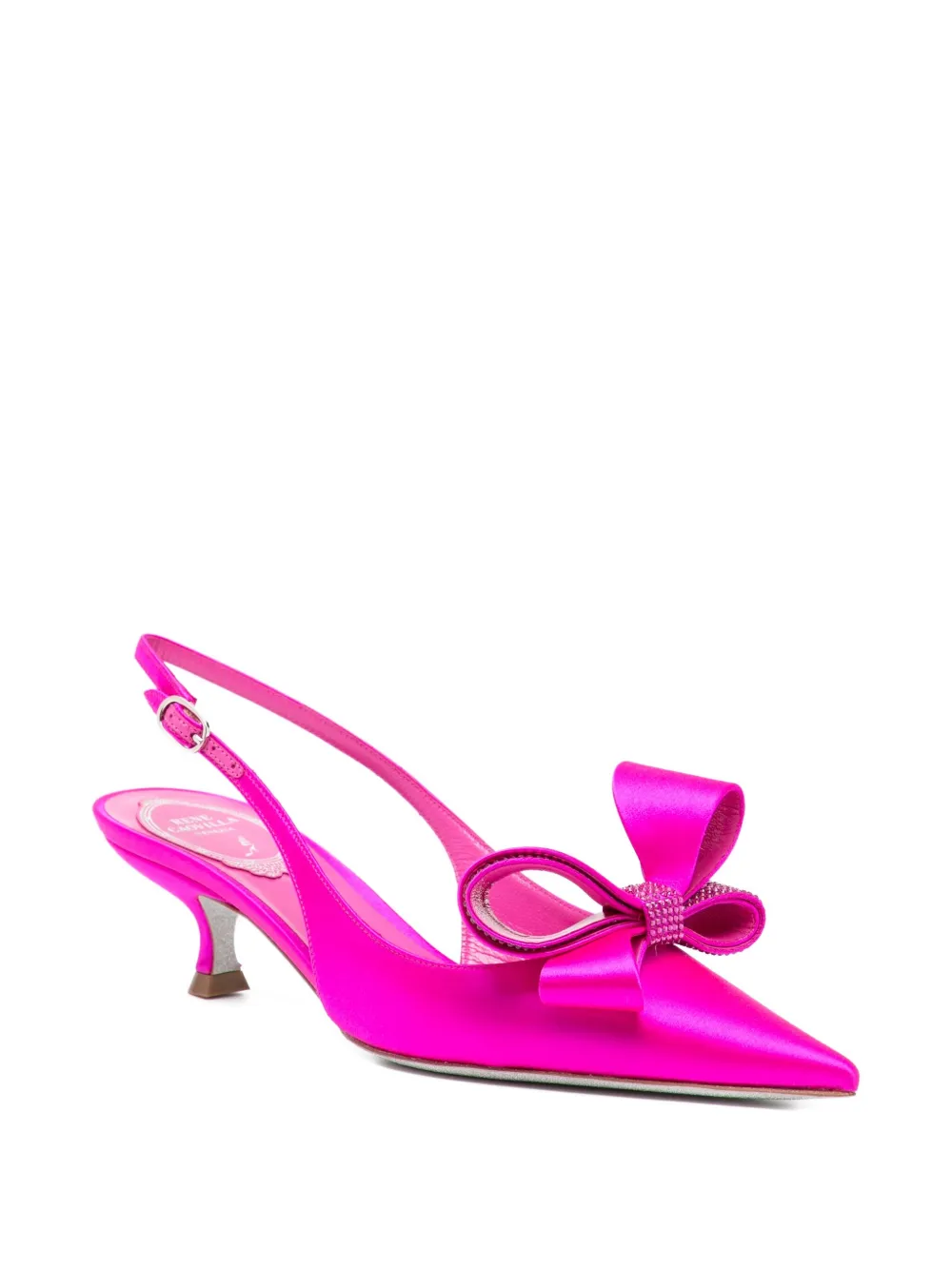 René Caovilla bow-detail pumps Purple