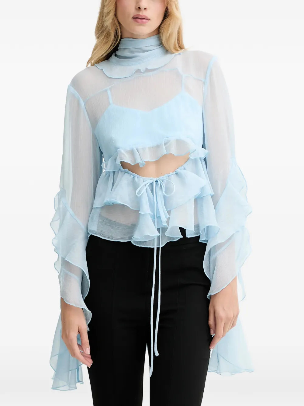 Bardot Anyssa ruffled blouse - Blu