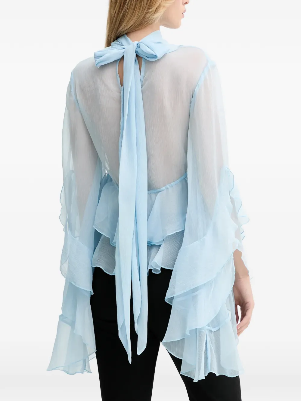  Bardot Anyssa Ruffled Blouse - Blue 
