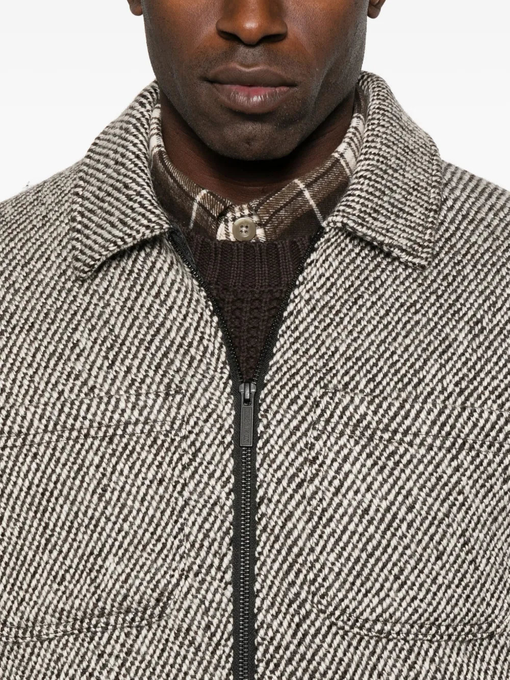 Les Deux Zip-front Jacket In Gray