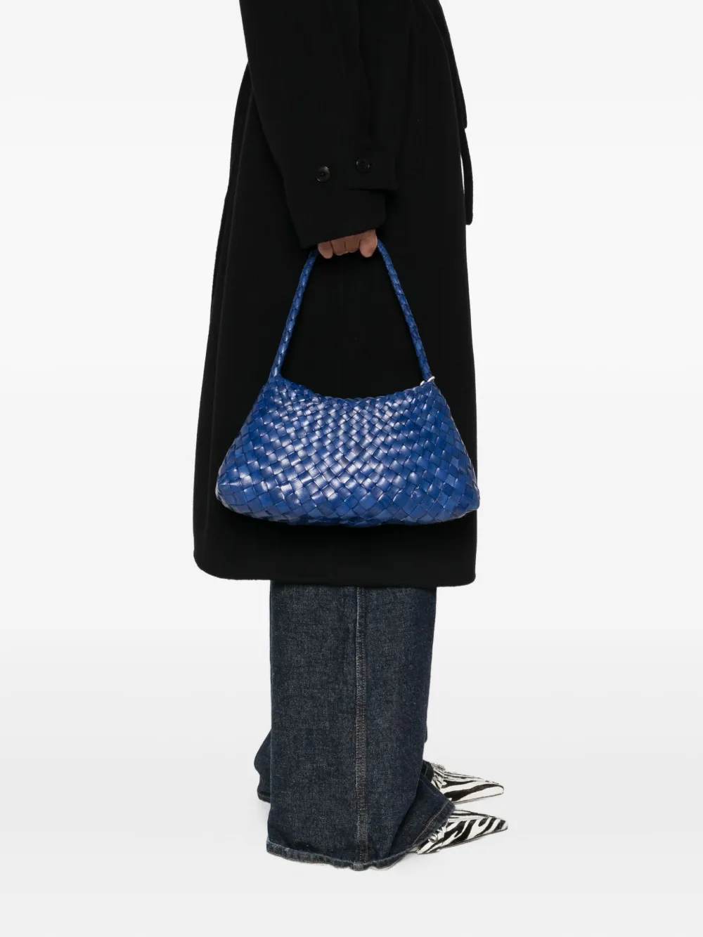 DRAGON DIFFUSION Rosanna leather shoulder bag - Blauw