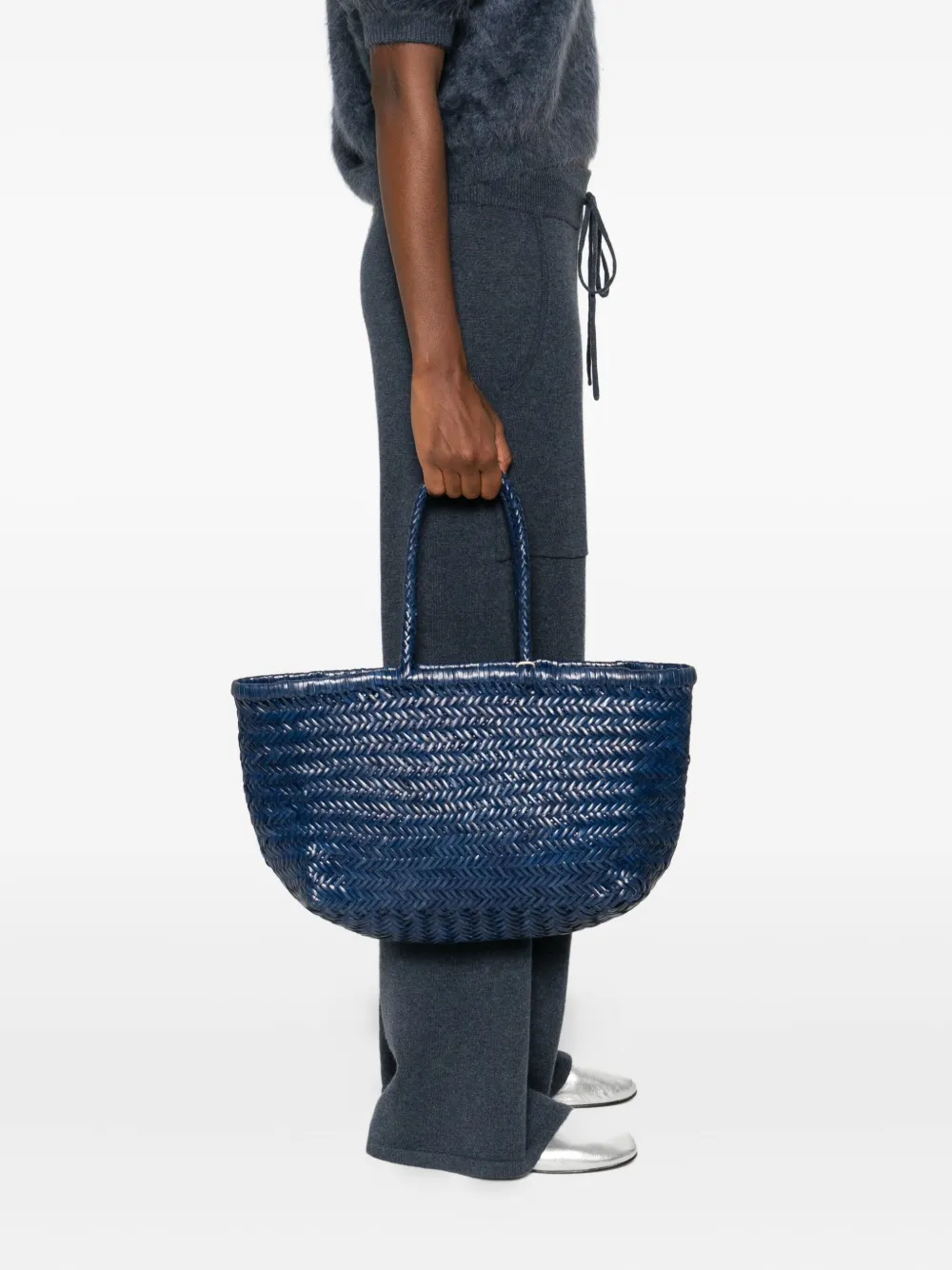 DRAGON DIFFUSION Grote Bamboo Triple Jump shopper - Blauw