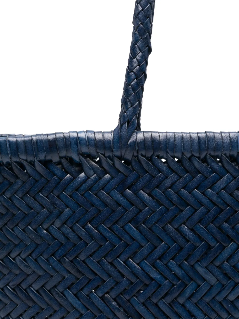 Dragon Diffusion Bamboo Triple Jump Design Basket Bag In Blue