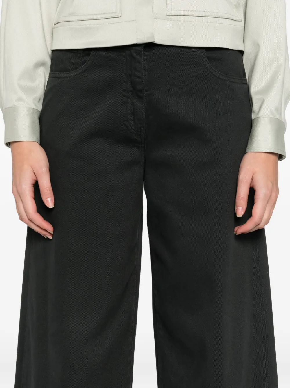 Peserico Jeans met vijf zakken Zwart