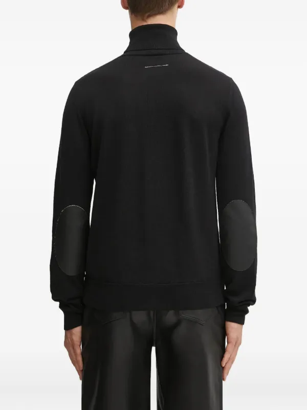 MM6 Maison Margiela タートルネック セーター | ブラック | FARFETCH JP