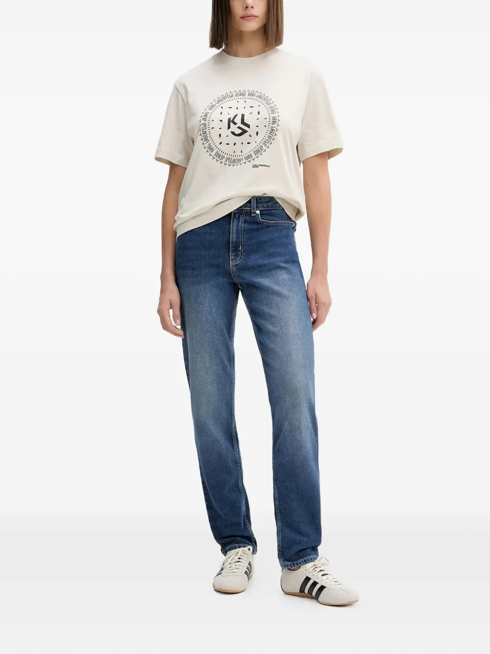 Karl Lagerfeld Jeans five-pocket jeans - Blauw