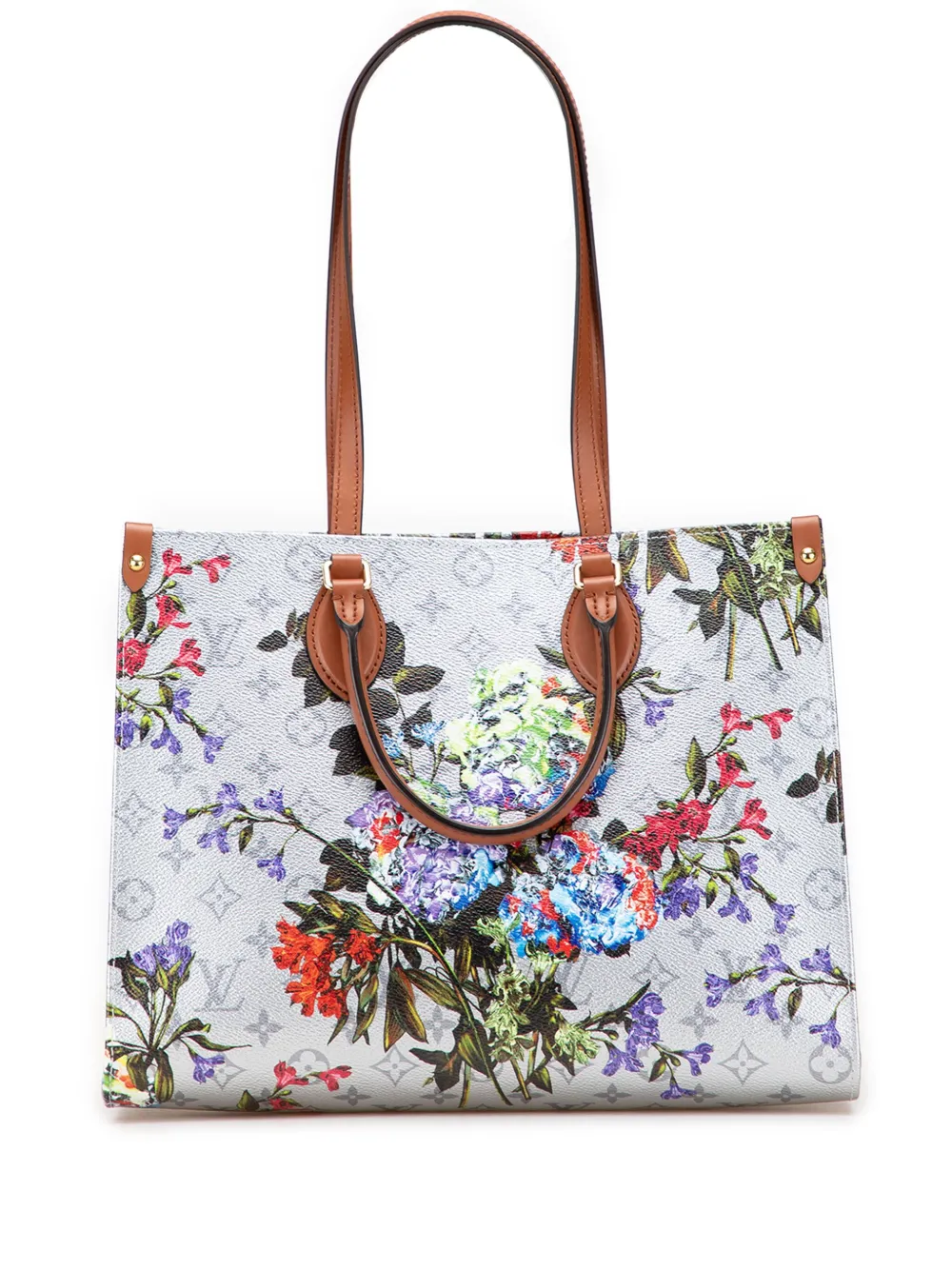 Louis Vuitton Pre-Owned 2021-2025 モノグラム メタリック LV ガーデン オン ザ ゴーMM Louis Vuitton Pre-Owned 2021-2025 モノグラム メタリック LV ガーデン オン ザ ゴーMM