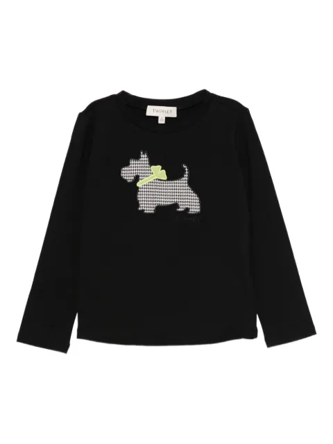 TWINSET Kids houndstooth-dog top