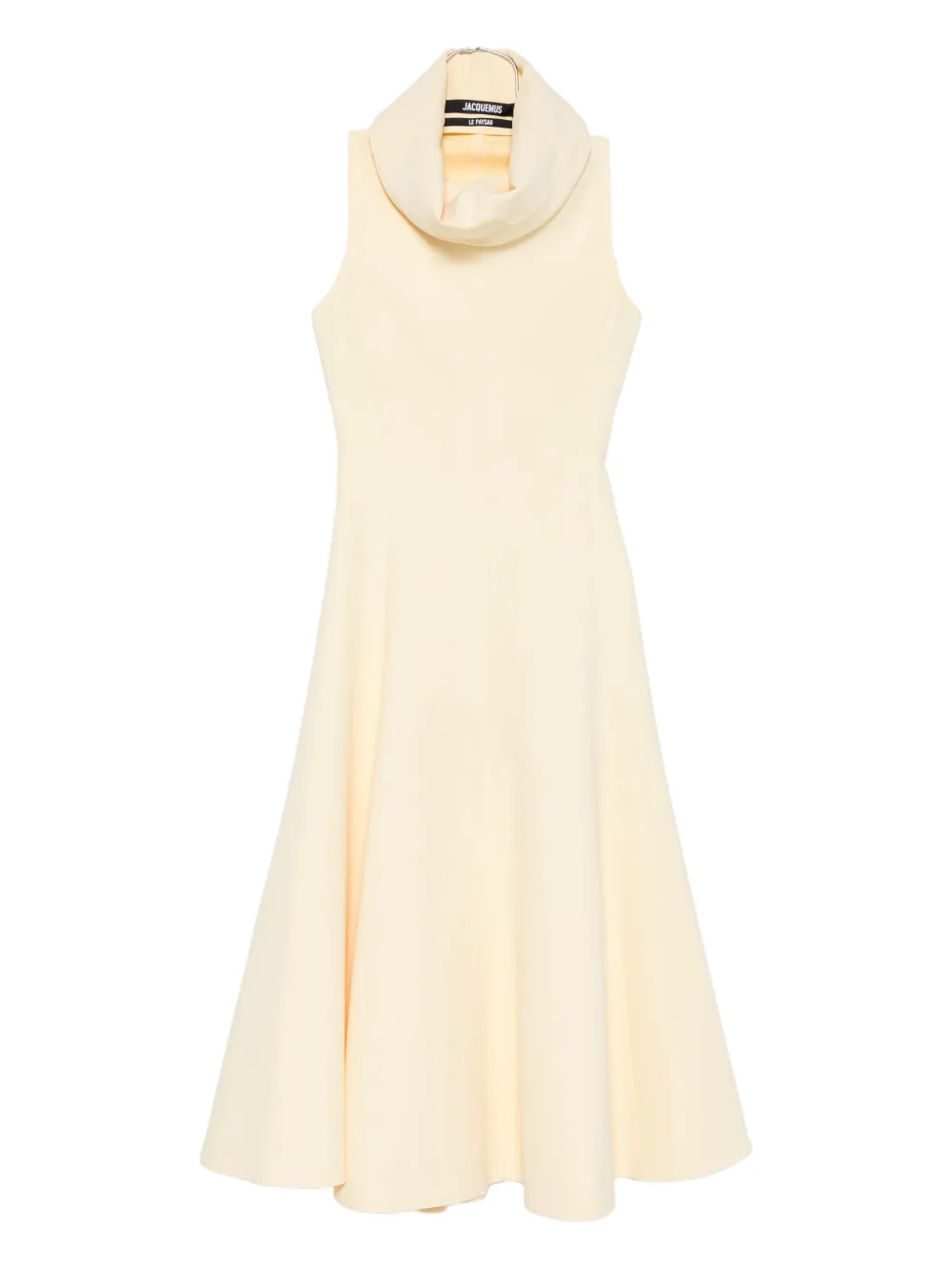 Jacquemus cowl-neck sleeveless dress - イエロー Jacquemus cowl-neck sleeveless dress - イエロー